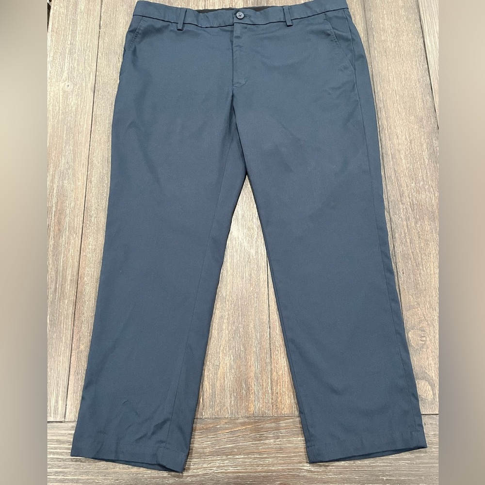 Bundle (2) Amazon Essentials Slim Pants Navy Blue… - image 4